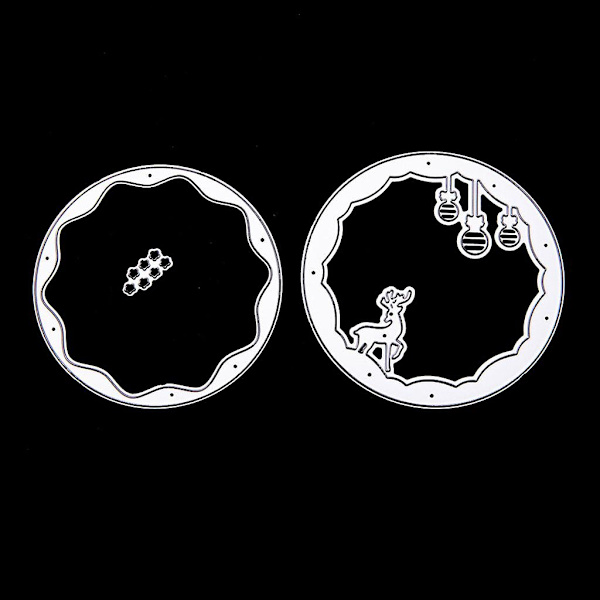 Jule- og Halloween-metallstans for scrapbooking, album, kort og juledekorasjon - Hjorte-design