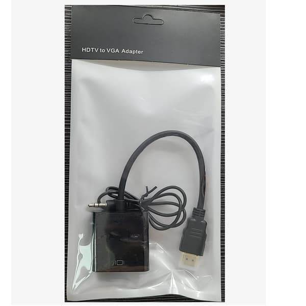 HDMI til VGA-omformerkabel HDMI-adapteromformerkabel med lydport