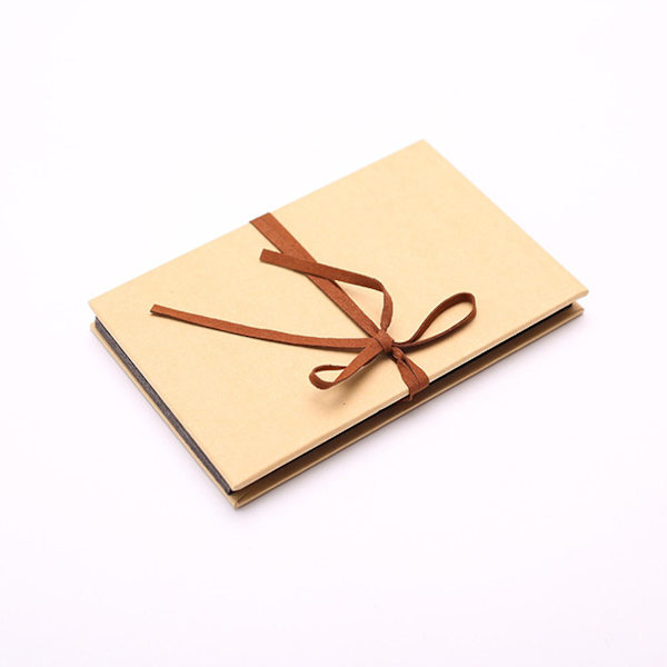 6x8 Tommer Hardcover Fotoalbum Med DIY Tilbehør, Strækbar Foldbar DIY Scrapbog Album, Kraft Khaki