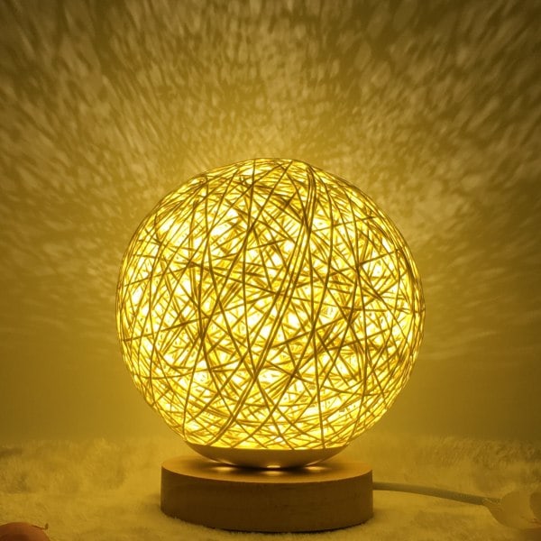 Råtnende Ball Månelys 5,9 tommer Led Globe Råtnende Ball Lampe