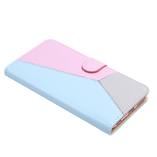 Tricolor PU-etui til iPhone 15 Pro Max