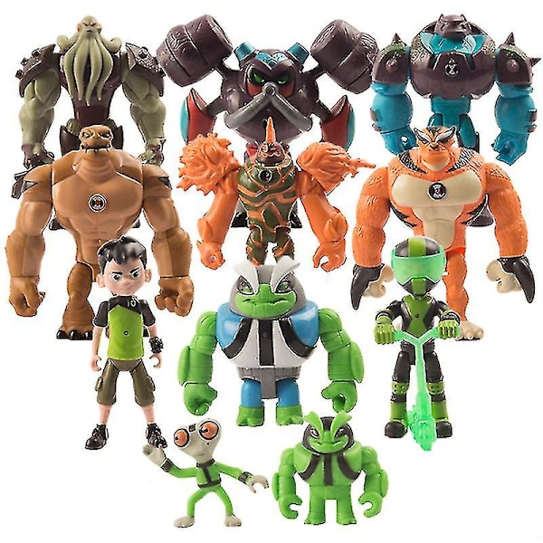 8 Pak Heroes Super Beast Alien Figurlegetøj