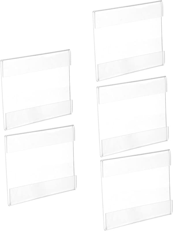 5 stk akrylskiltstativ Etikettholder for prislapper Robust menydisplaystativ Egnet