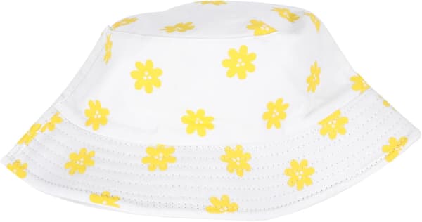 Fiskerhat med blomstermønster til kvinder Dobbeltsidet vendbar bøllehat