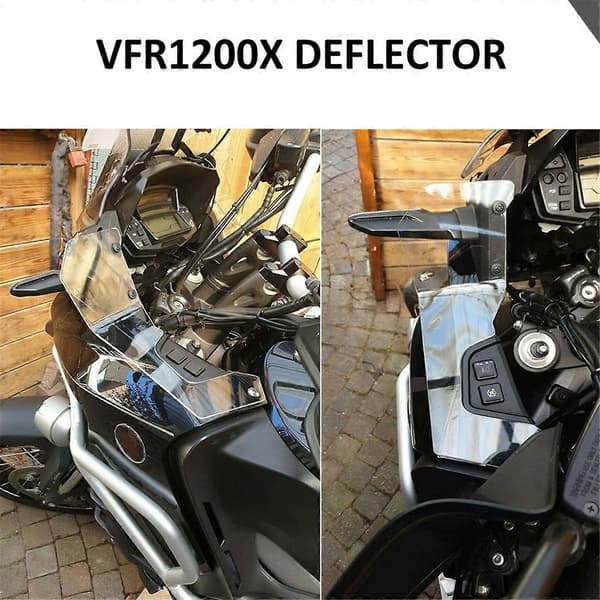 Motorcycle Side Windshield Wind Deflector Handguard Wind Deflector for Honda VFR1200X Crosstourer 2012-