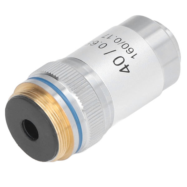 40X High Magnification Achromatic Microscope Objective RMS Silver Interface 20.2mm