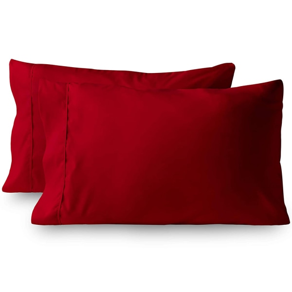 Puuvillaiset tyynynvarret, 2 kpl set , tummanharmaa, 20*30 tuumaa, punainen