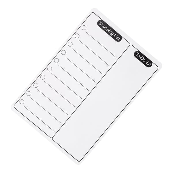 Magnetisk opslagstavle til køleskab, sletbar notesblok, skrivetavle, whiteboard, A5