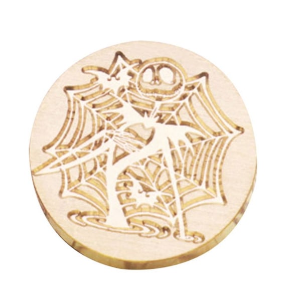 DWax Stempel Halloween Brannmaling Stempel Hode Gresskar Forseglingsvoks Stempel for DIYD