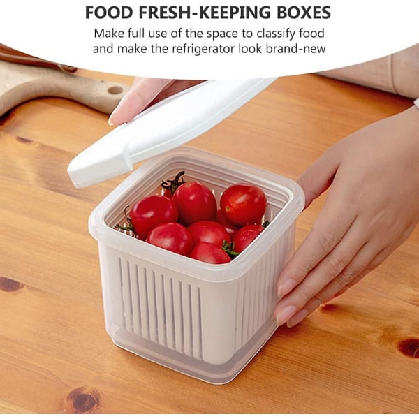 Ruoan säilytyslaatikot Kaksikerroksiset tyhjennyskori Jääkaappi Ruoan hedelmien säilytysastiat Kaksikerroksiset laatikot Ruokasäiliöt (3 kpl)