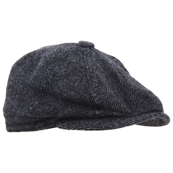 Herrer 8-Panel Ullblanding Newsboy Cap Mørkegrå - Perfekt Mørkegrå