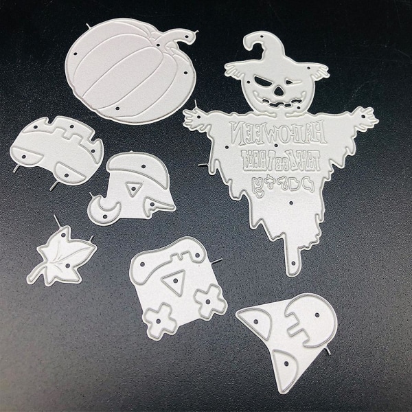 Halloween Spöklykta Metallstansmall DIY Scrapbooking Album Papperskort Schablonstans Prägling Ornament