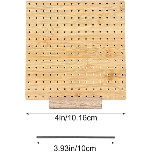 Blocking Board, Blocking Boards for Crochet, Square Blocking Board for Knitting and Crochet Projects Handmade Knitting with Wooden Knitting Base