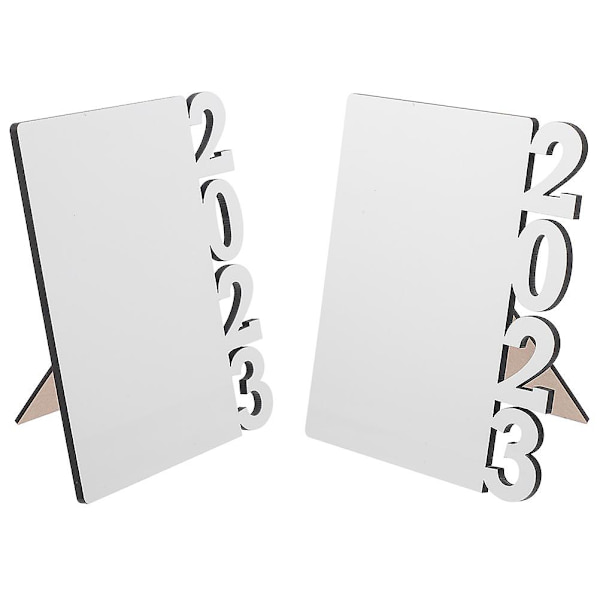 2 stk Sublimeringsbilderamme Graduation Borddekorasjon Graduation Sublimering 2023 BilderammeWh