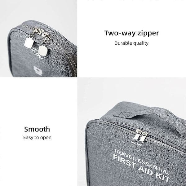 Travel Home Hiking Camping First Aid Kit Empty, Designed for Versatility with Multi-layer Independent Space, Water-resistant Moisture-proof 600D