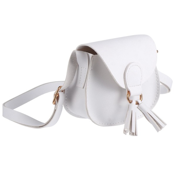 1 st Fashionabel Tassel Axelväska Mini Söt Väska Crossbody Trendig Väska Vit 13X11CM