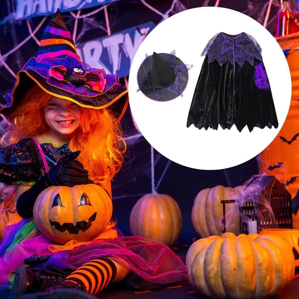 Heksekostymer til jenter for Halloween