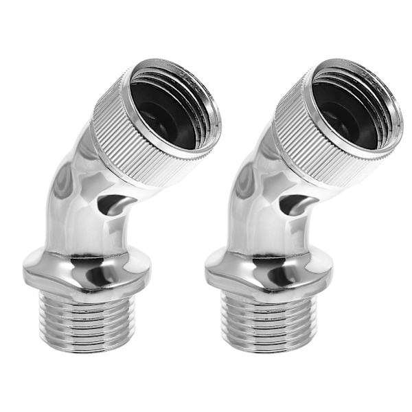 2 stk 1/2\" Dusj Albue Adapter Dusjhode Forlenger Kobling For Bad 6.5X2.3CM