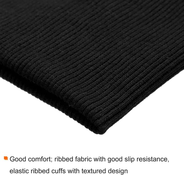 Elastiska muddar ribbade kanter 4\" x 3.5\" bomullstyg stickad ribbstretchtejp mudd ärmlinning för sömnad, svart 1 par Purple