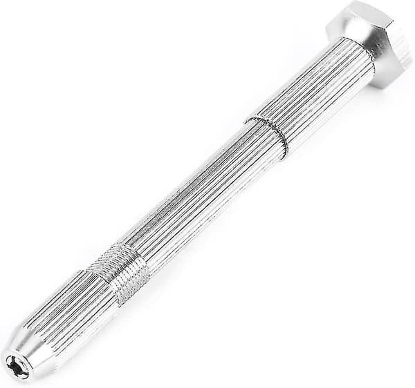 2023 Hexagonal Manual Punch Drill Hand Twist Drill Vice Hand Drill (Silver) (1pc)