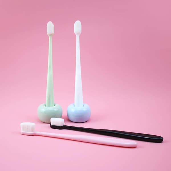 4 Pieces Soft Manual Toothbrushes Micro Nano Extra Soft Bristles