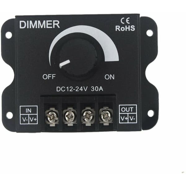 LED Dimmer Kontroller 12V 24V 30A PWM Dimmer 360W for LED-strips eller LED-lampe
