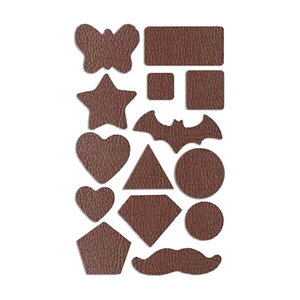 Mönstrad Läder Självhäftande Soffa Reparationsdekal Bilhål Sömlös Patch StickerB