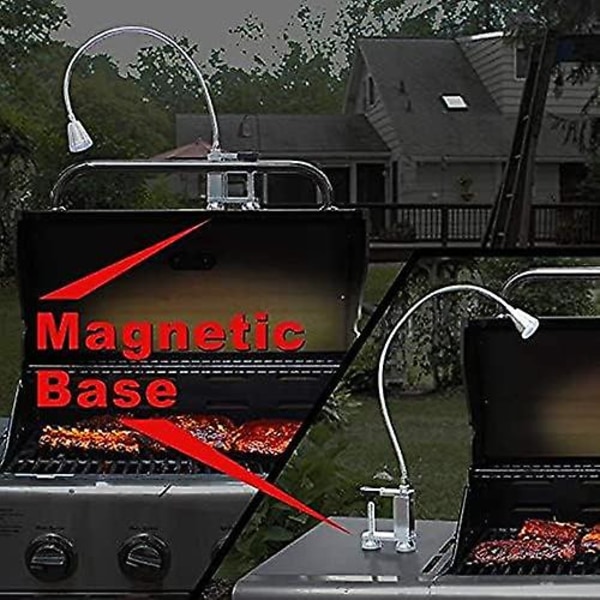 Grill Bbq Led Light Magnetic Base Super-lyse lys - 360 graders fleksibel svanehals, vandtæt