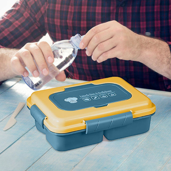 Lunchbox för barn, Bentobox för vuxna, Lunchlådor för vuxna/barn/småbarn, 1600 ml - 4 fack