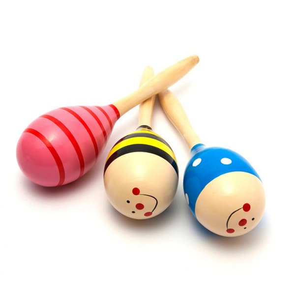Babyrangle, treleke, 1 stk, tilfeldig farge