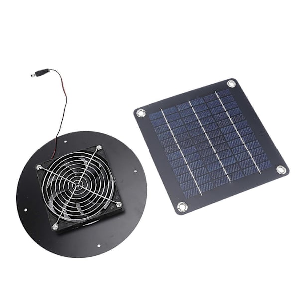 20W Solardriven Utsugsfläkt Mångsidig Högeffektiv Monokristallin Solarfläkt för Husbil Yacht