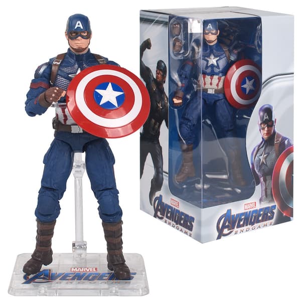 Medium-motion modell ekte stativversjon med utskiftbare hender Marvel-serien nye Avengers 4 actionfigur 1904-04 Brakettversjon av Thor 1904-04 Bracket version of Thor