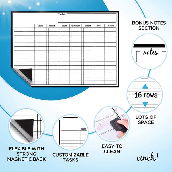 Magnetic Whiteboard Reward Chart - Shopping List and
