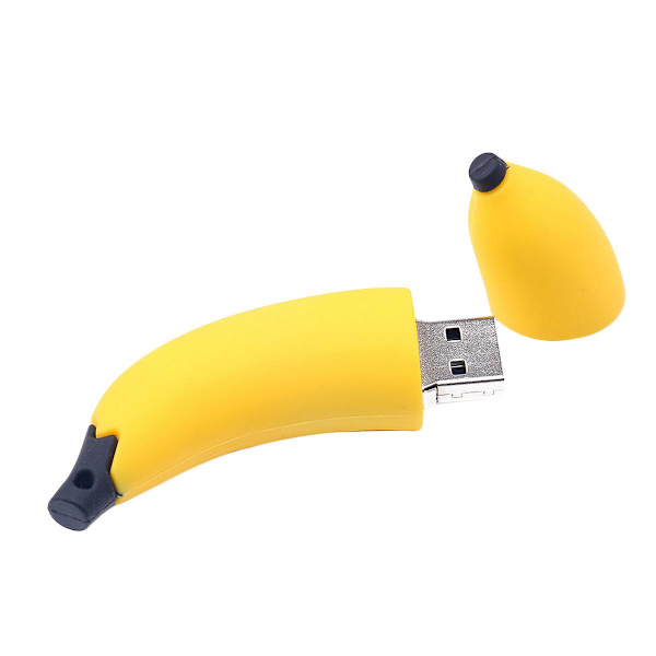 1 stk 32gb Kreativ U Disk 2.0 Usb Mini Bananformet Flash Drive Pen Drive Datalagring Memory Stick (gul) Gul