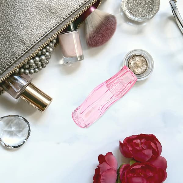 2 stk. ml Twist Lip Gloss Tomt Rør Petg Rosa Påfyllbar Beholder