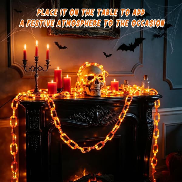 Halloween-lysslynge, 2M lysslynge, 8 moduser, batteridrevet
