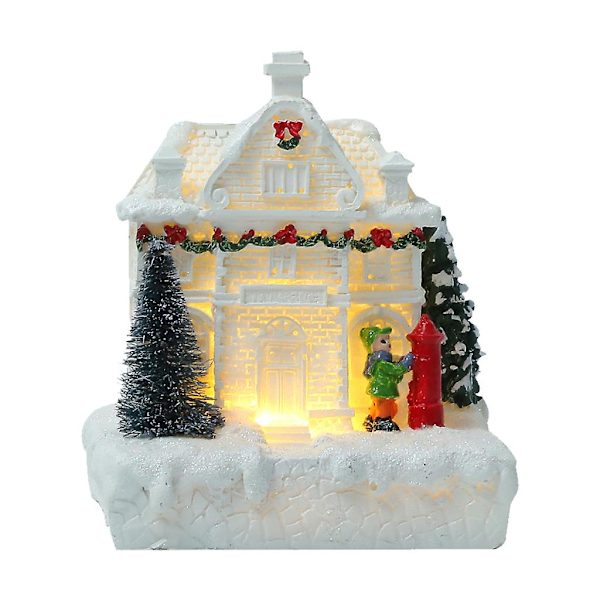 Miniatyr Jul-Igloo i Resin med Batteridrivna Ljus - Julpynt & Present