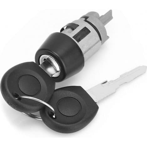 Ignition/Door Lock Set, Ignition Lock Cylinder and Key for Transporter T4 Caravelle 1990-2003 357905855B