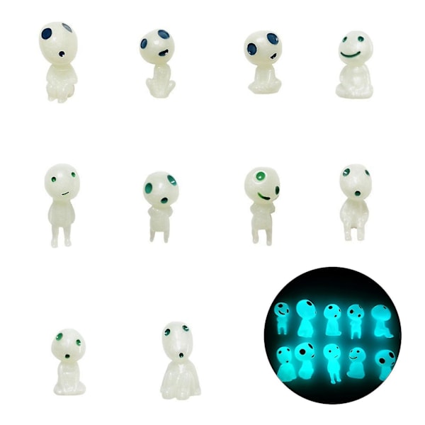 Luminous Tree Elf Fairy 10 st Luminous Spooky Microscapes Blå