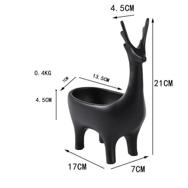Creative 3D Deer Shaped Home Key Holder Storage Rack Resin Rack Home