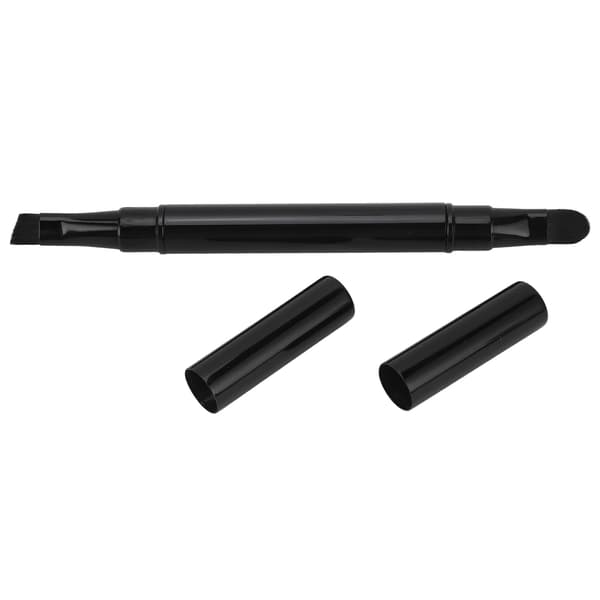 Bærbar foldbar dobbeltendet makeupbørste til øjenbryn og concealer