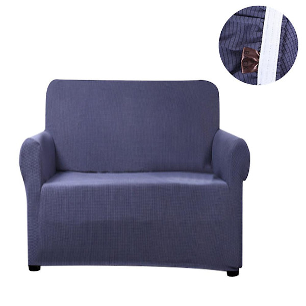 Stretch Soffaöverdrag Möbelskydd Settee Klädsel Mjuk Med Elastisk Bottencheckar Fleece Universal Enfärgad Soffaöverdrag Mörkgrå 90x140cm Dark gray 90x140cm