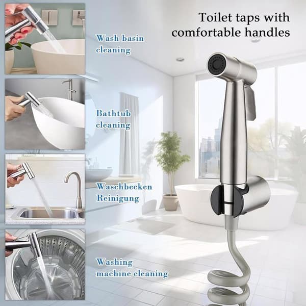 Komplet toiletspraykit, håndbruser til bidet