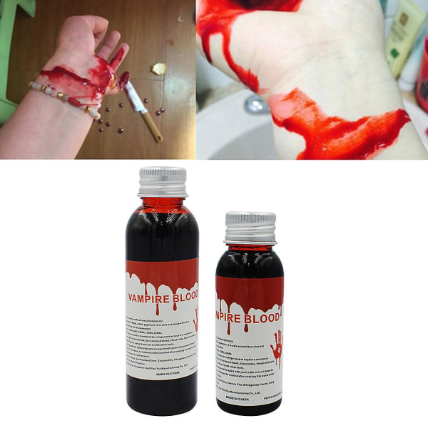 60ml Rød Multifunktionel Halloween Makeup Spoof Party Plasma til Gore Scener 60ml Rød