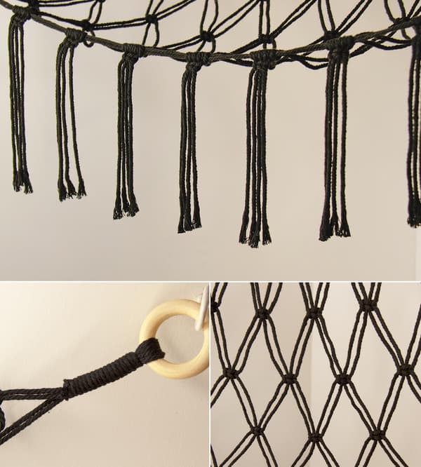 Black Stuffed Toy Net or Hammock, Stuffed Toy Hammock Storage