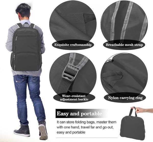 Lightweight Foldable Portable Backpack Waterproof Breathable Outdoor Camping Hiking School Backpack