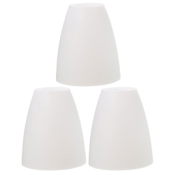 3 stk. Lampeklokke Gulvlampe Skærm Plastik Lampeklokke Dekorativ Lampeklokke Udskiftning Hvid 10X10X11.5C White 10X10X11.5CM