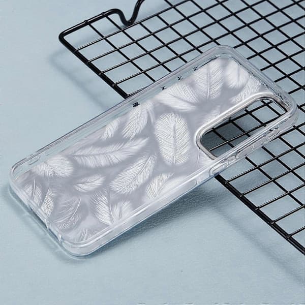 Case for Samsung Galaxy S25 PC TPU Protective Phone Case Laser Engraved Floral Pattern - AH12