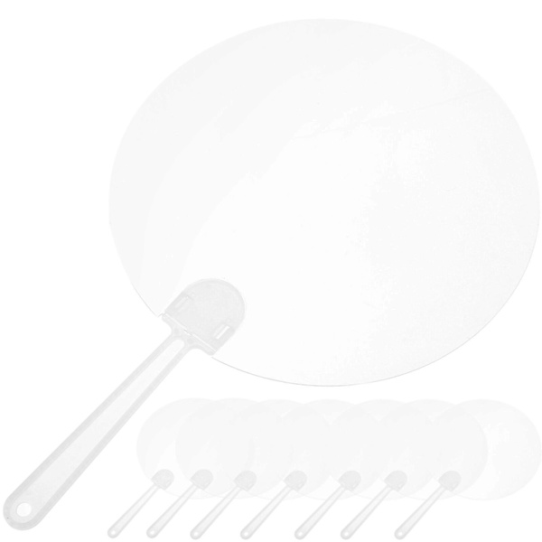 8 stk Blanke Vifter DIY Maling Vifter Transparent DIY Vifter Barn Blanke Maling Vifter PVC Graffiti VifterTra Transparen1t 27X17X0.1CM