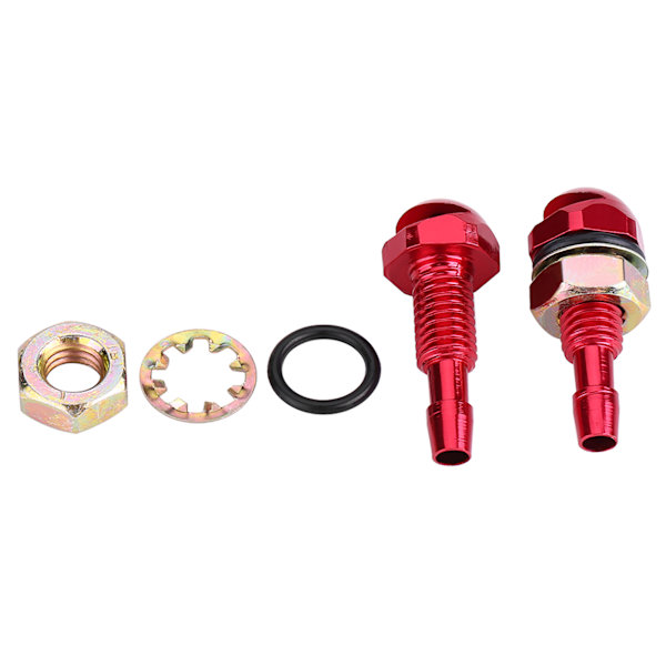 2nd Universal Alloy Car Auto Front Windshield Washer Nozzle Red